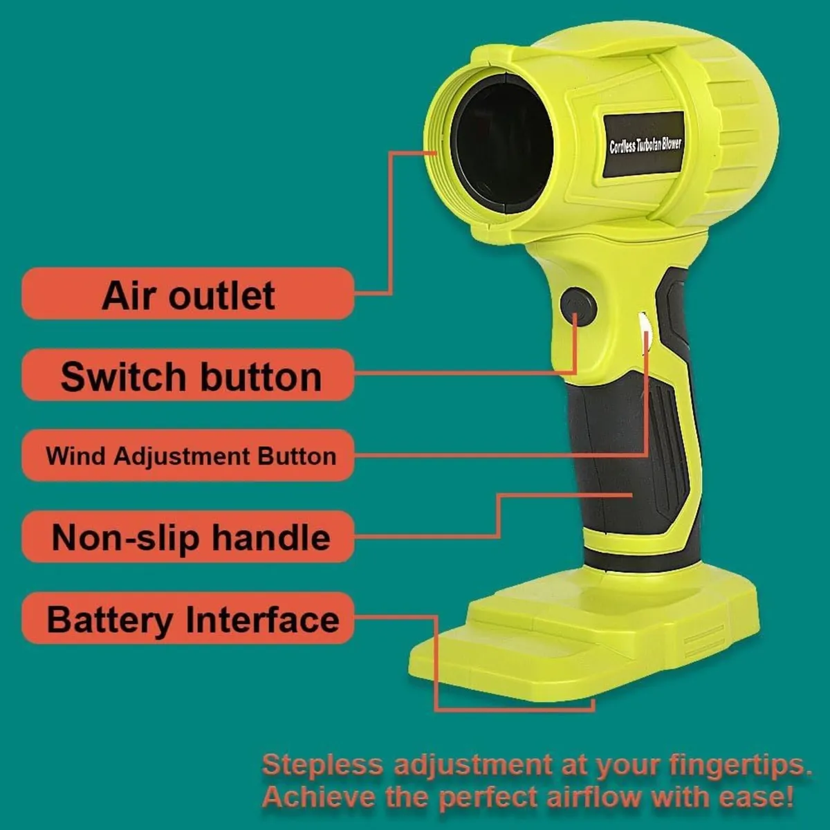Air Blower Brushless for Ryobi 18V Battery - Image 4