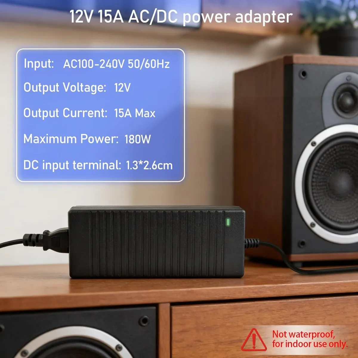 15A Adapter 240V to 12V Power Converter - Image 1