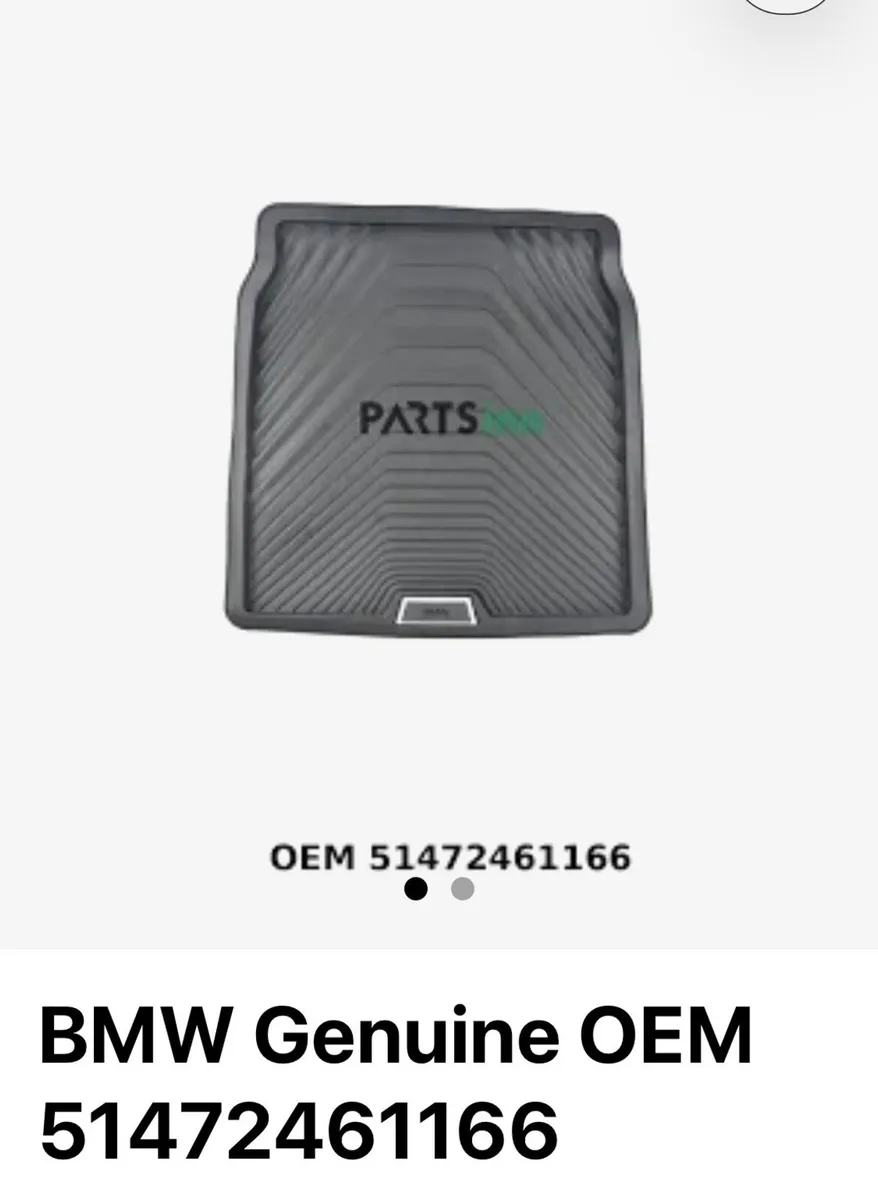 BMW 330 E rubber boot mat - Image 1