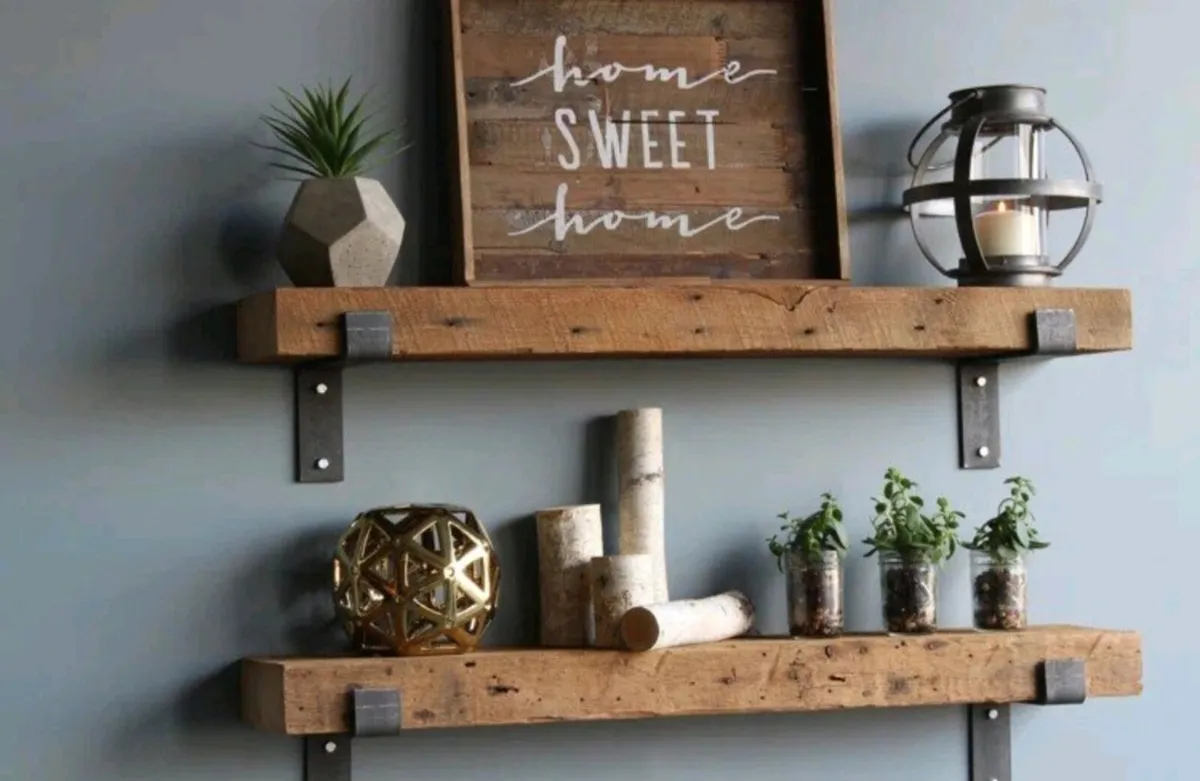 Solid Wood Floating Shelves - Custom Made Shelves - Image 4