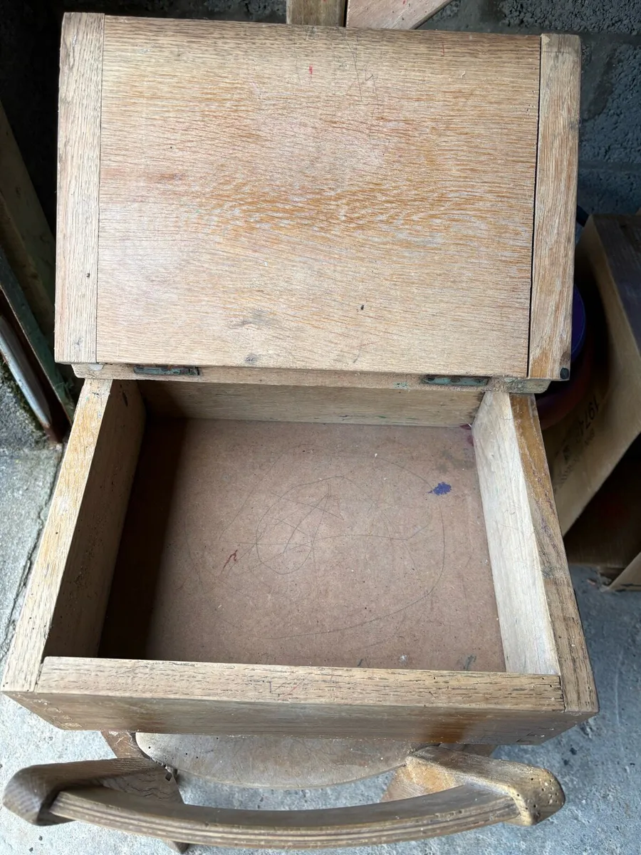 Original Vintage Nursery School Desk & Chair - Image 2