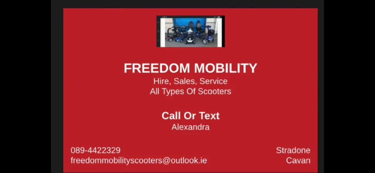 Mobility Scooter Sales, Service , Hire - Image 1