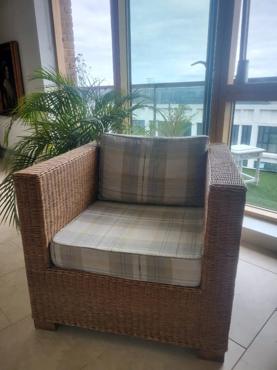 Rattan armchair - Image 1