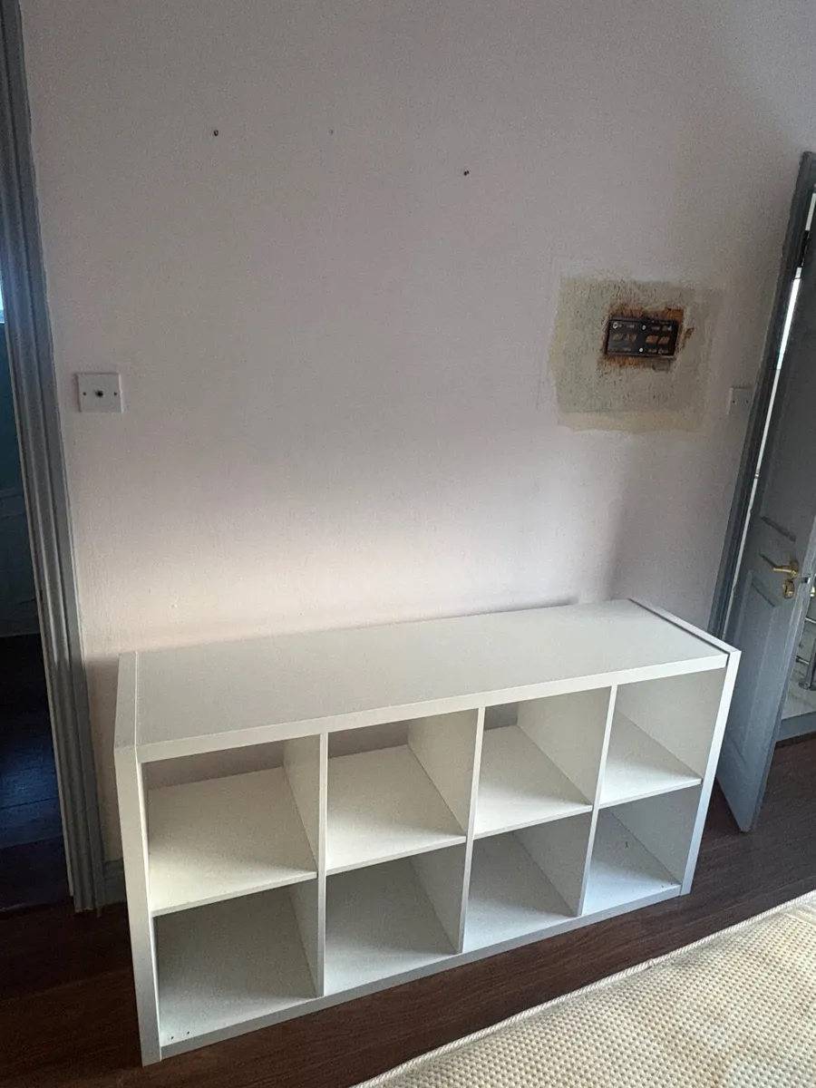 Free to take- white cube storage/ shelving unit