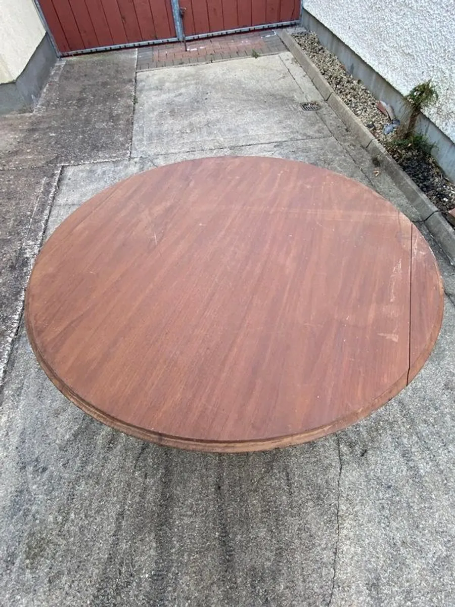 Antique flip top mahogany table - Image 1