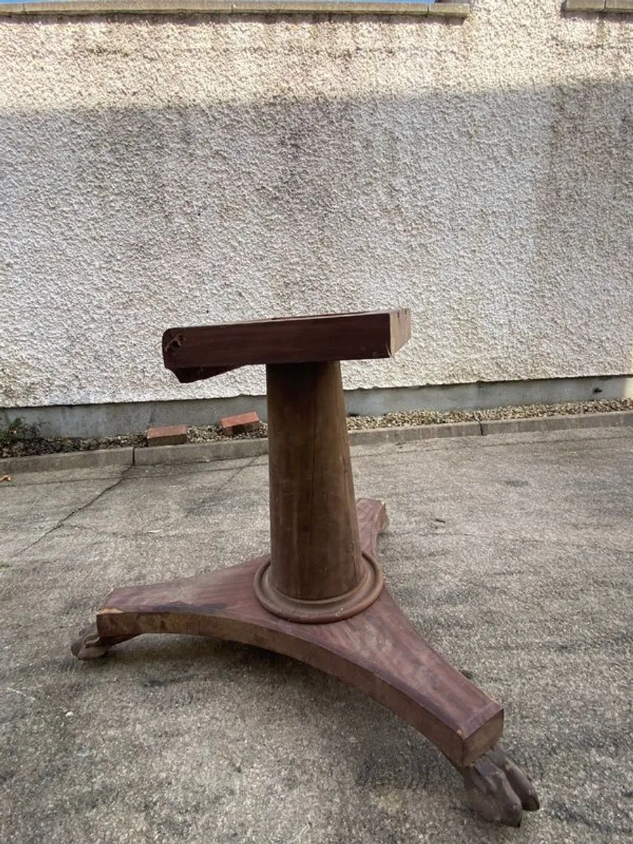 Antique flip top mahogany table - Image 2