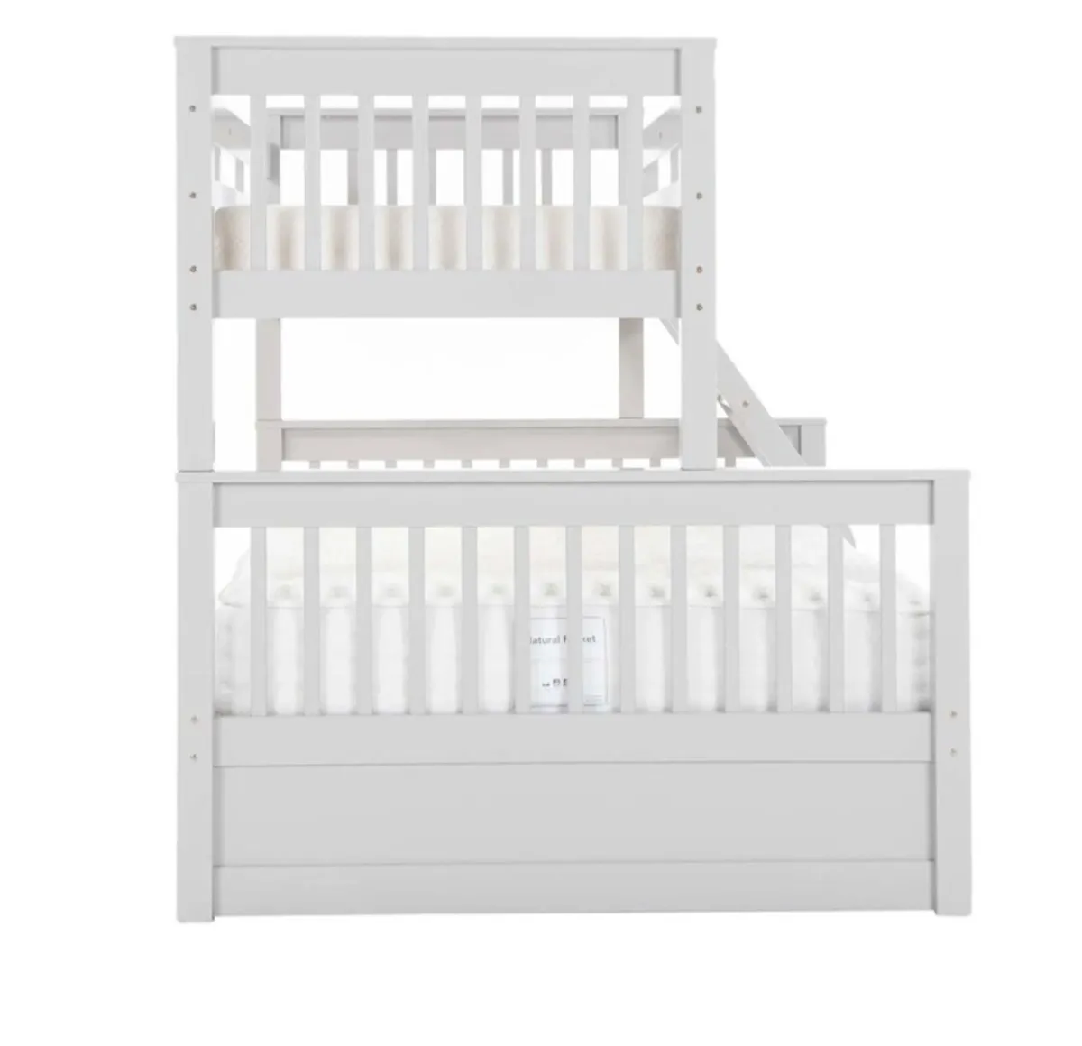 Twin (3ft) & (4ft6) Grey Bunk Bed - Image 3