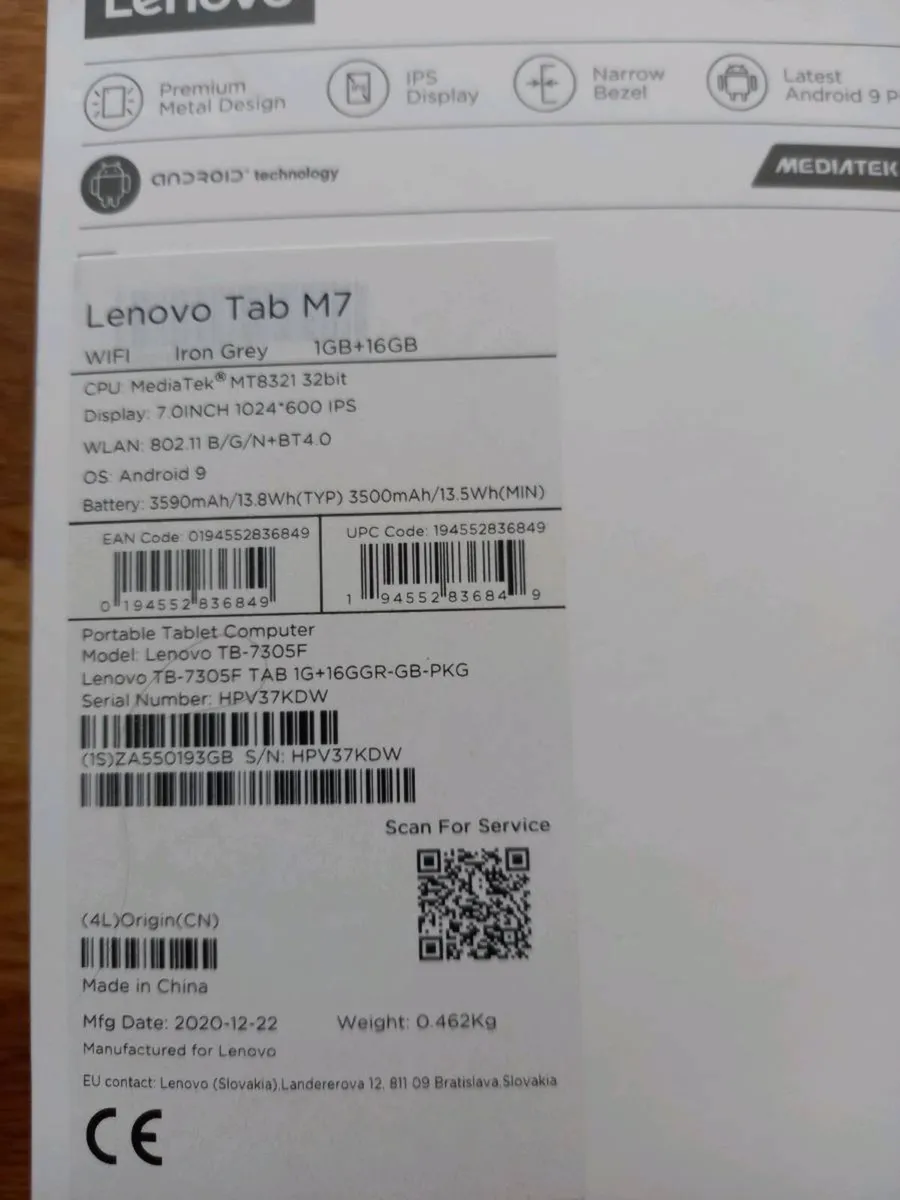 Lenovo tablet M7 - Image 2
