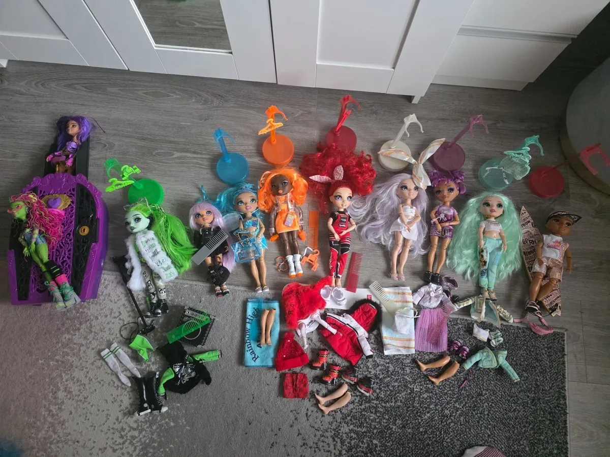 Rainbow High & Monster High Dolls - Image 1