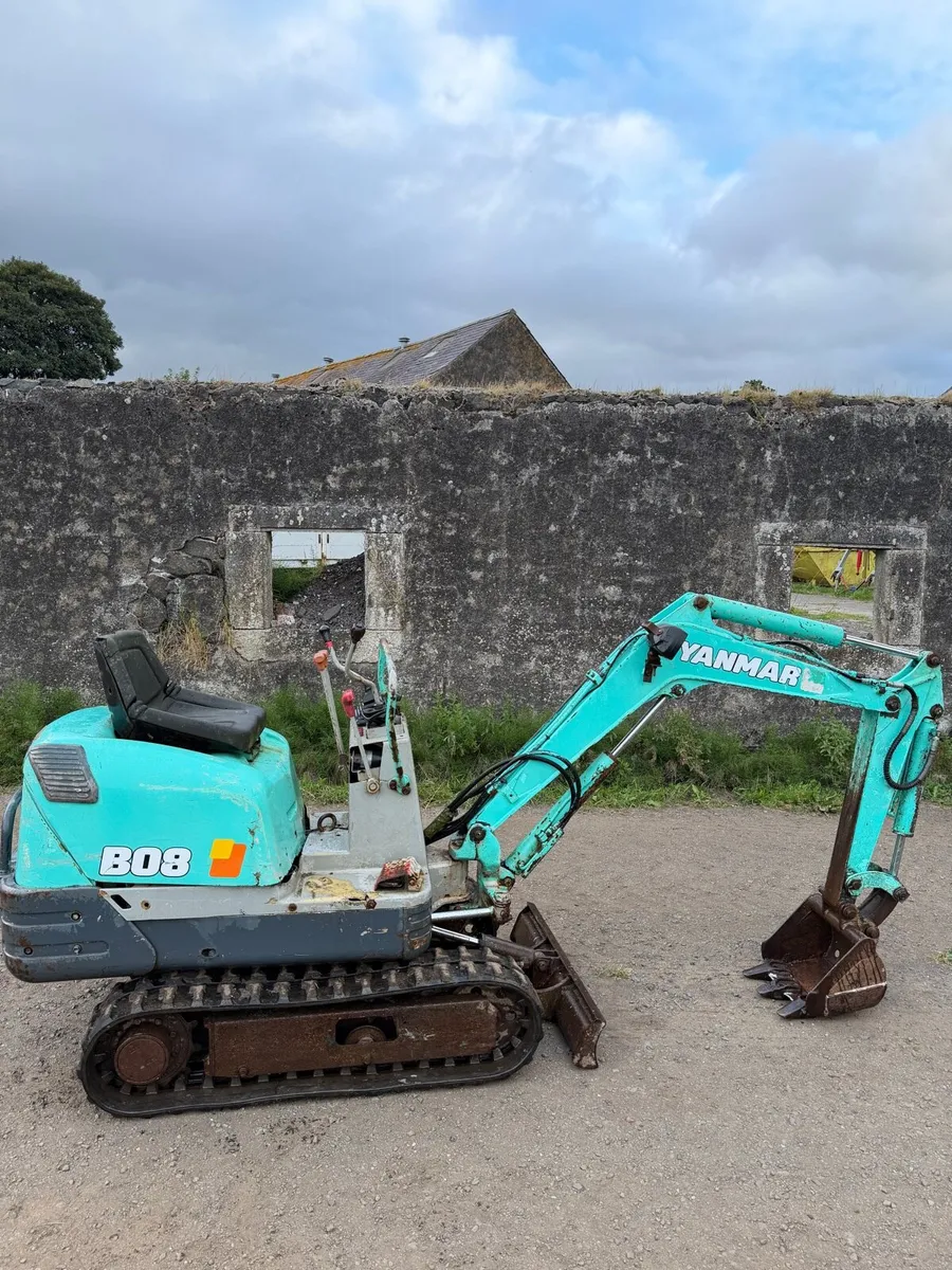 Yanmar B08 Micro Digger - Image 1