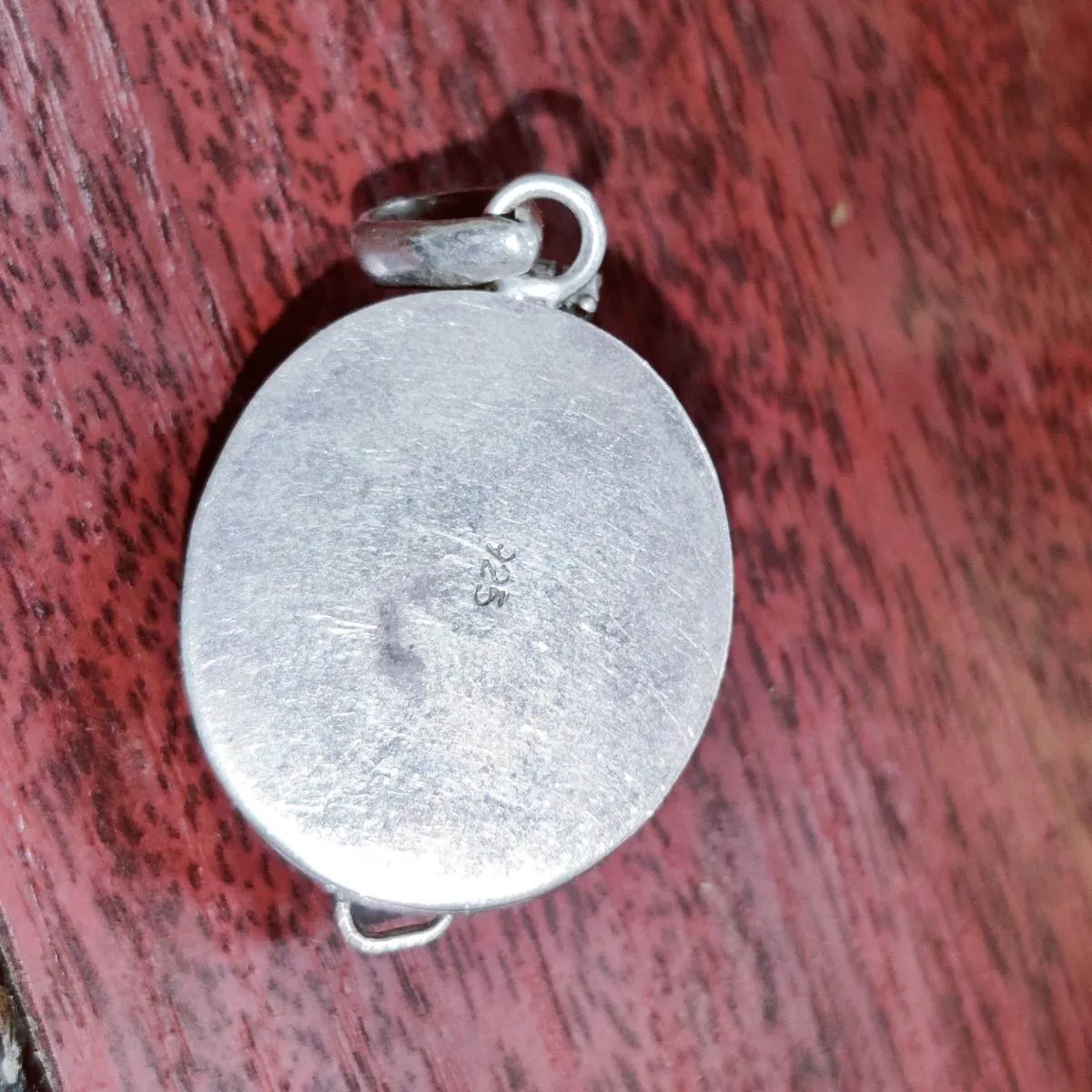 HUGE OVAL AMETHYST, 925 Silver Pill Box Pendant ! - Image 4