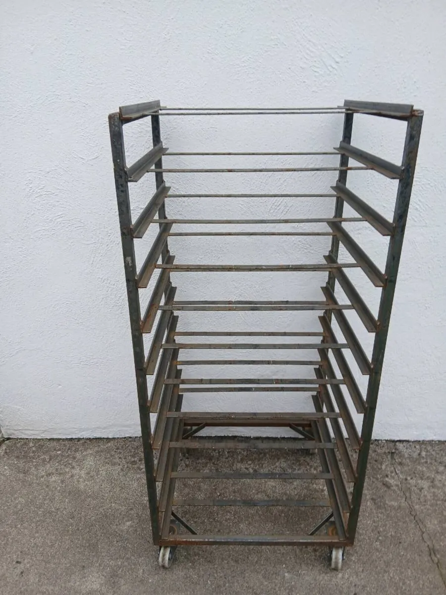 Steel Shelving Unit On Castor Wheels - Image 1