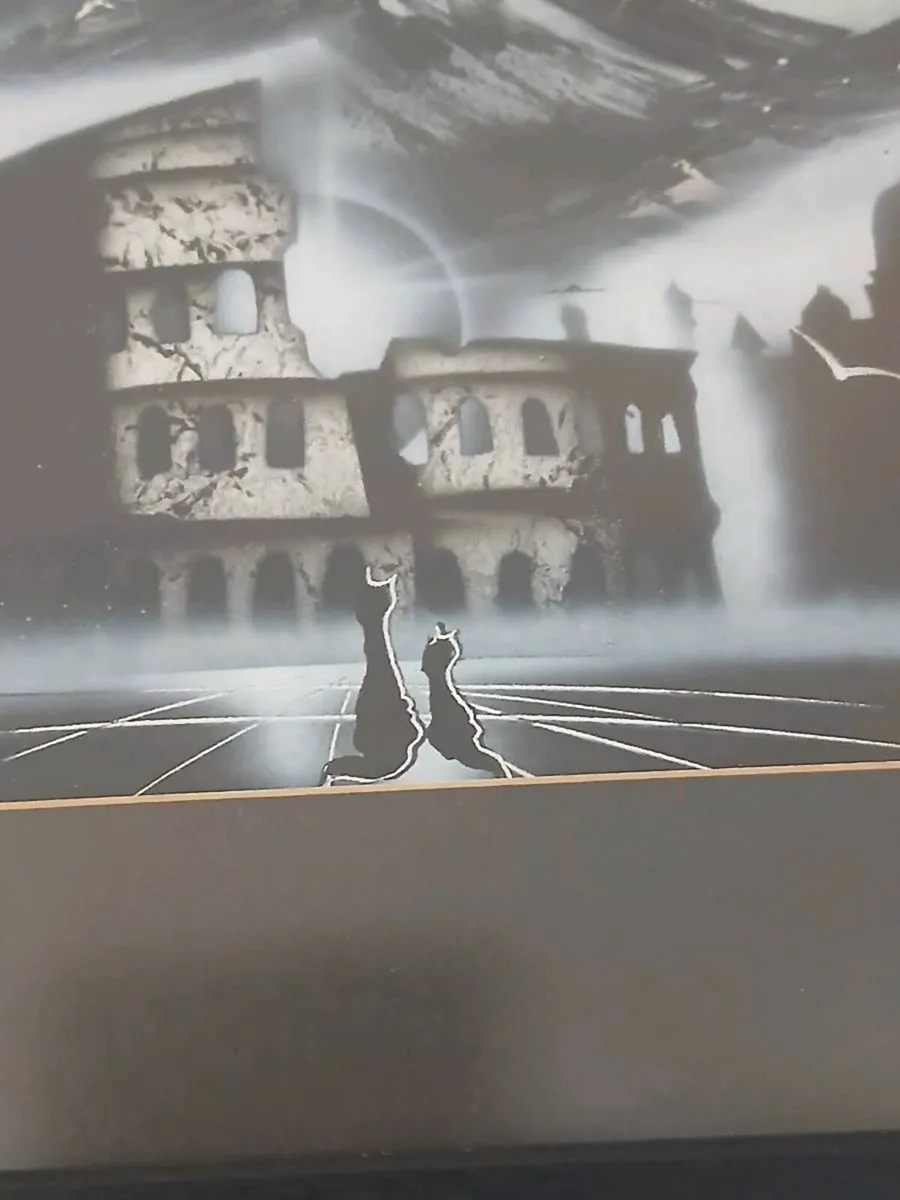 Original Surrealist Spray Paint Artwork - Image 2