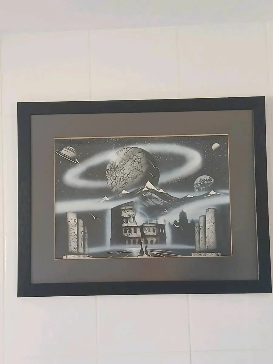 Original Surrealist Spray Paint Artwork - Image 3