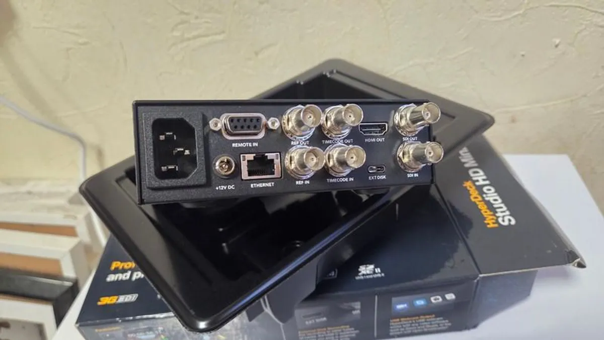 Blackmagic HyperDeck Studio HD Mini Recorder. Mint, Boxed, No PSU - Image 3