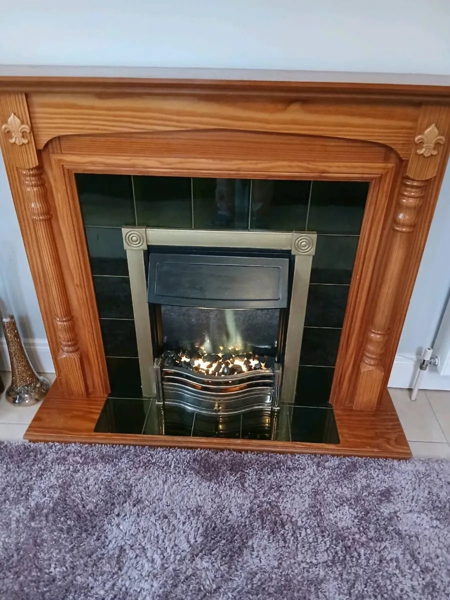 FREE STANDING FIRE PLACE WITH ELECTRIC FIRE - Image 1