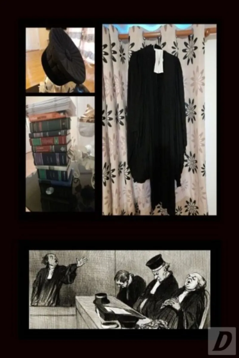 Judge Barrister Solicitor Costume +Law Court Books - Image 1