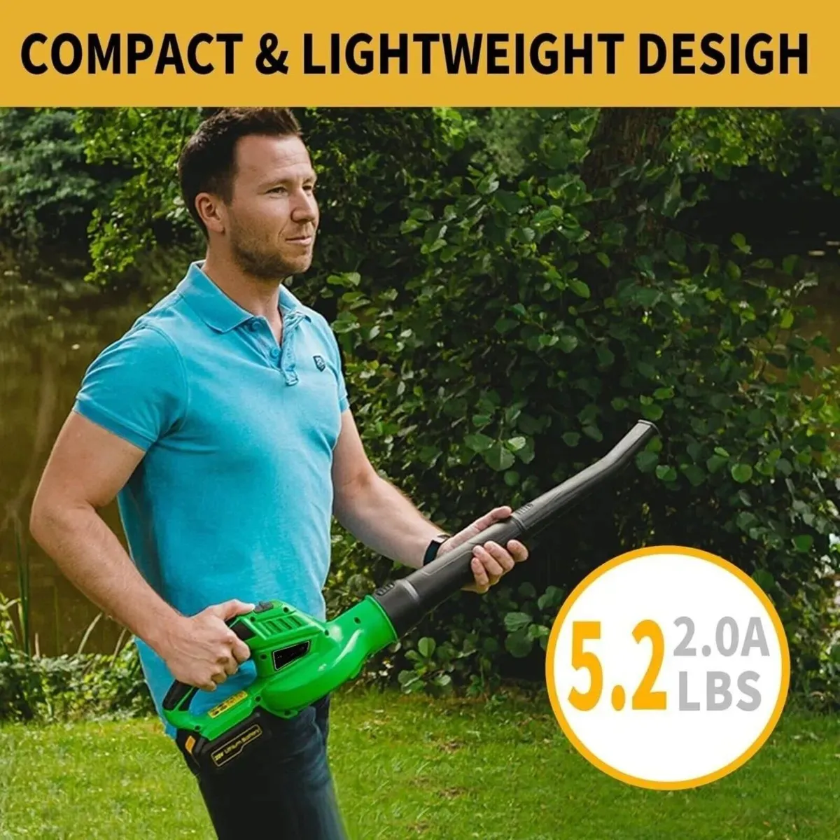 Cordless Electric Blower 20V Battery Powered - Image 3
