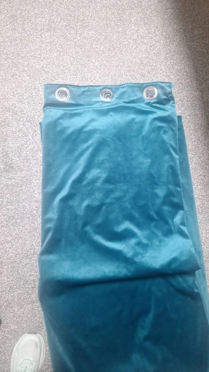 Turquoise Curtains - Image 2