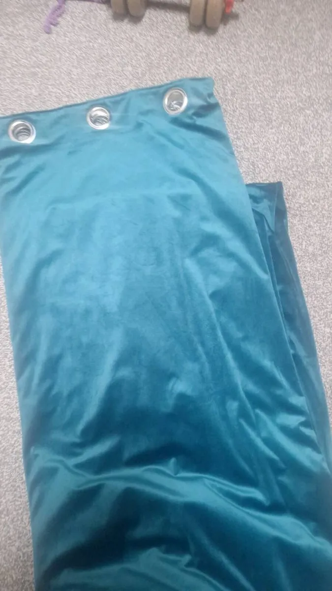 Turquoise Curtains - Image 3
