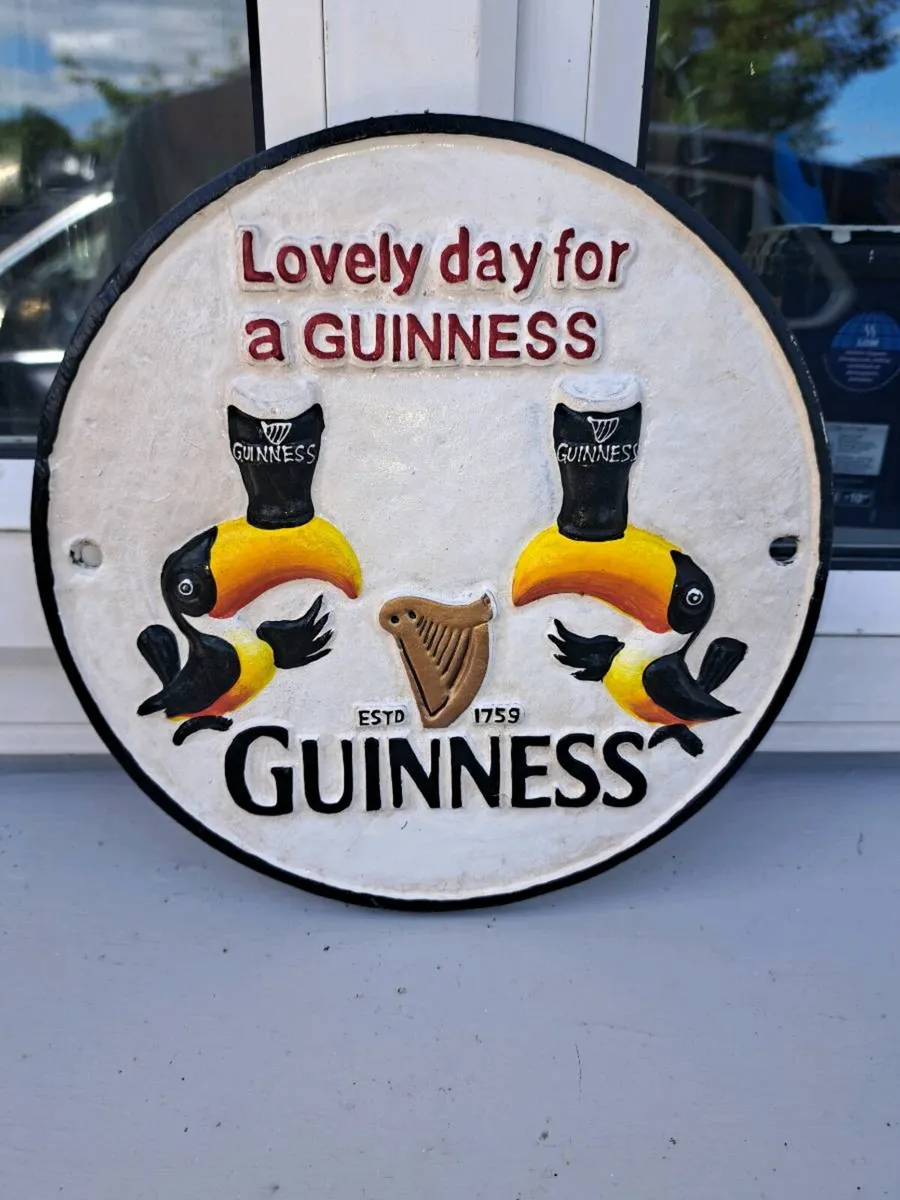 Guinness cast iron sign