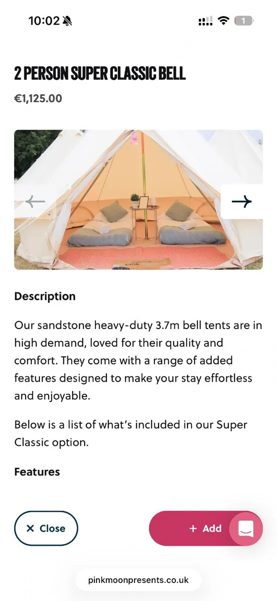 EP 2026 TICKET AND GLAMPING PACKAGE FOR 2 FOR SALE - Image 4