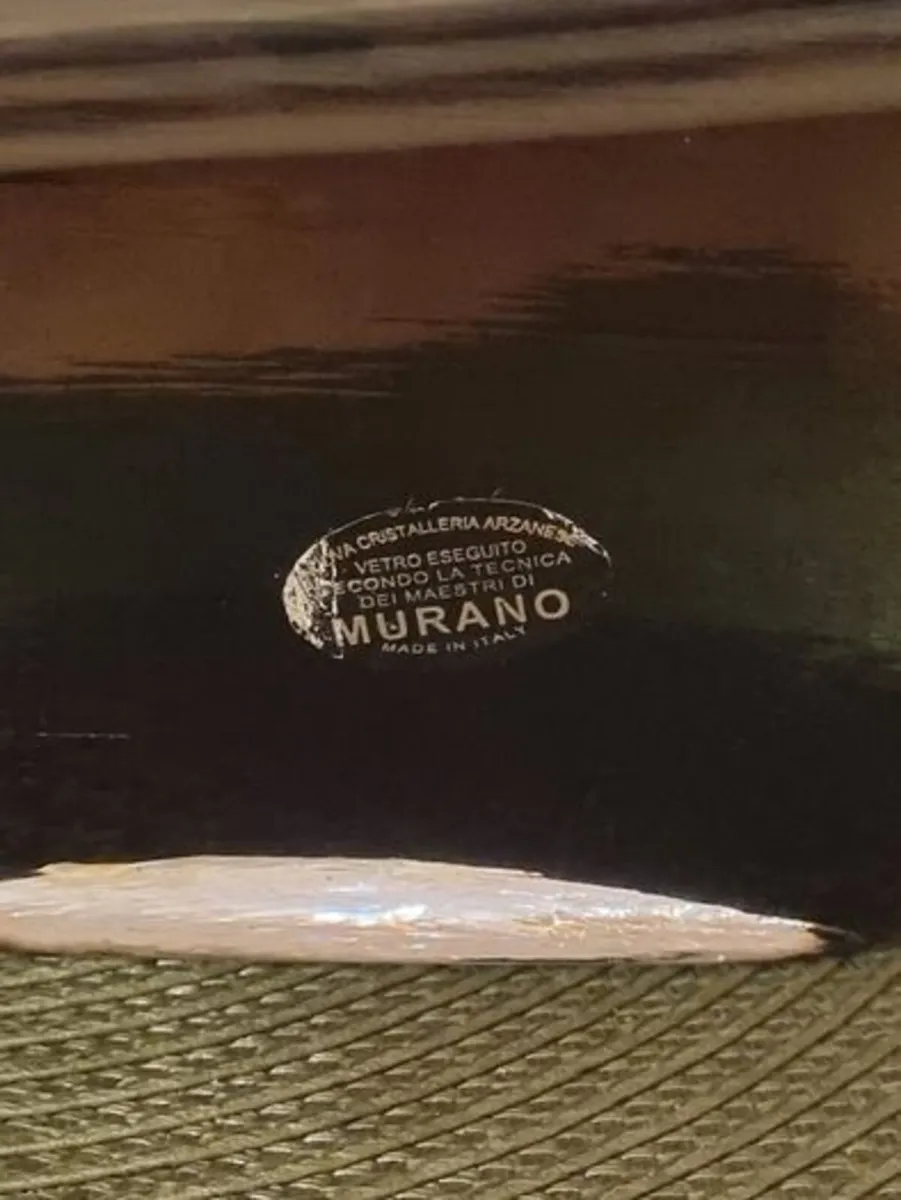 Mid-Century Modern Murano Glass Decorative Vase - Image 3