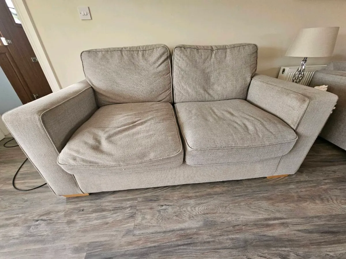 Corner couch , 3 seater and swivel chair - Image 2