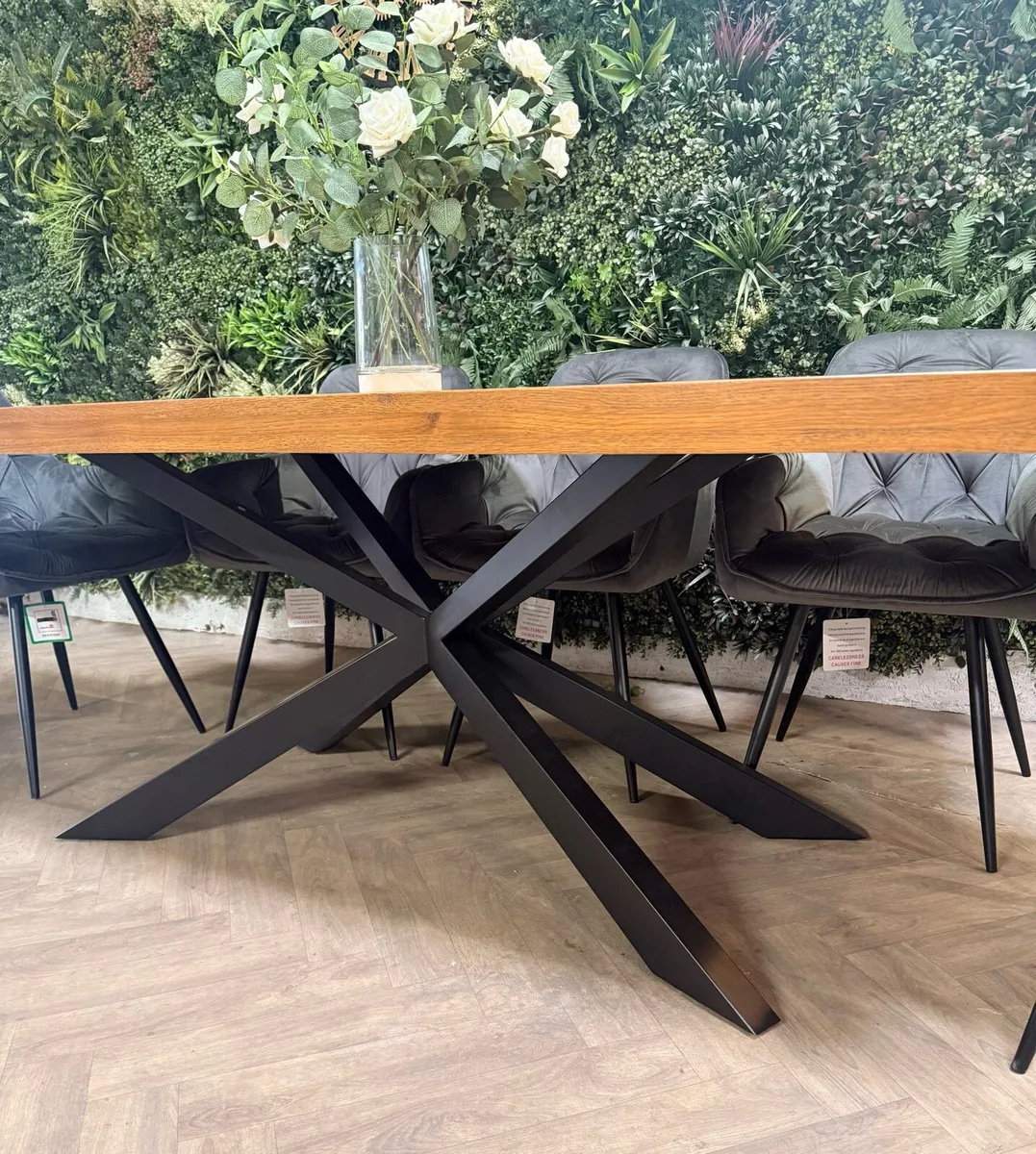 *New* Sonoma oak 2M dining table & 8 chairs - Image 3