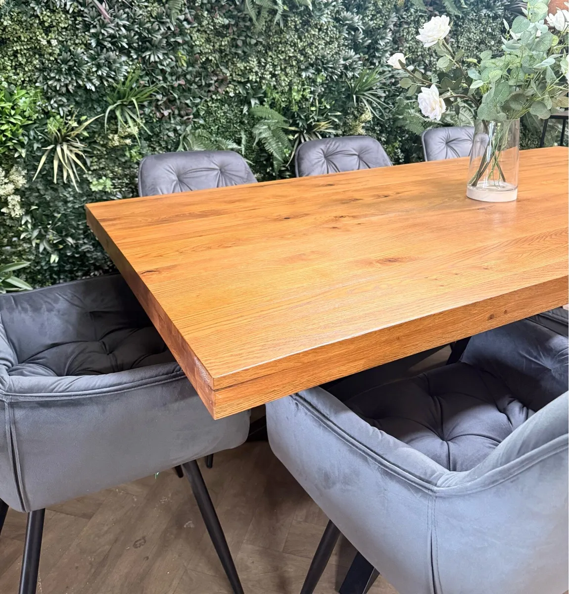 *New* Sonoma oak 2M dining table & 8 chairs - Image 4