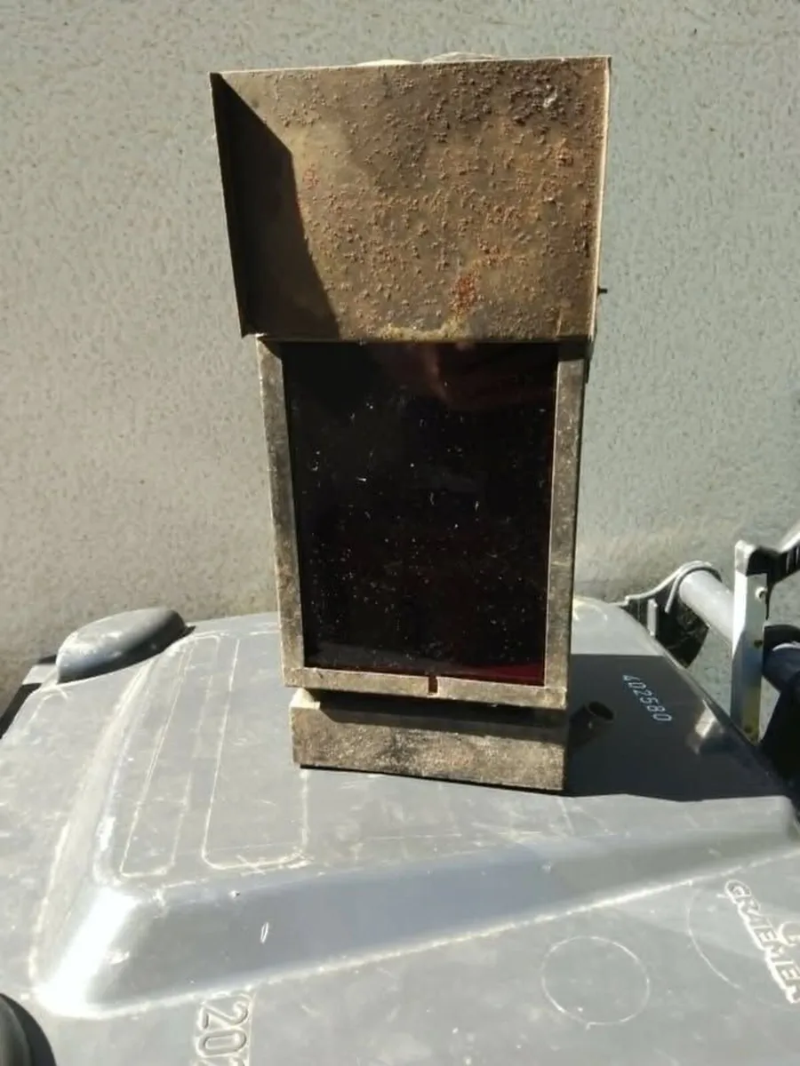 Vintage Darkroom Safelight Lamp - Candle Lantern - Image 2