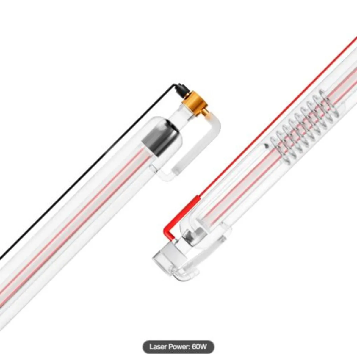 60W CO2 Laser Tube, 49.2 in (1250 mm) Length, - Image 1