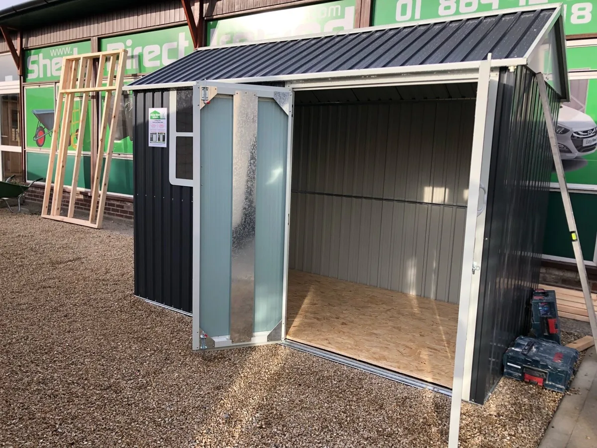 Cottage Style Steel Garden Shed - Image 4