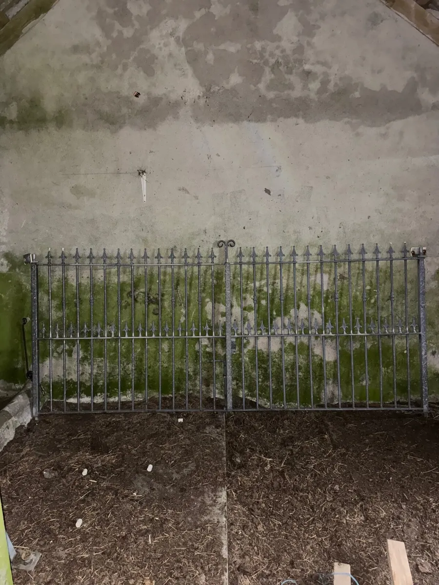 Galvanised ornate gates - Image 2