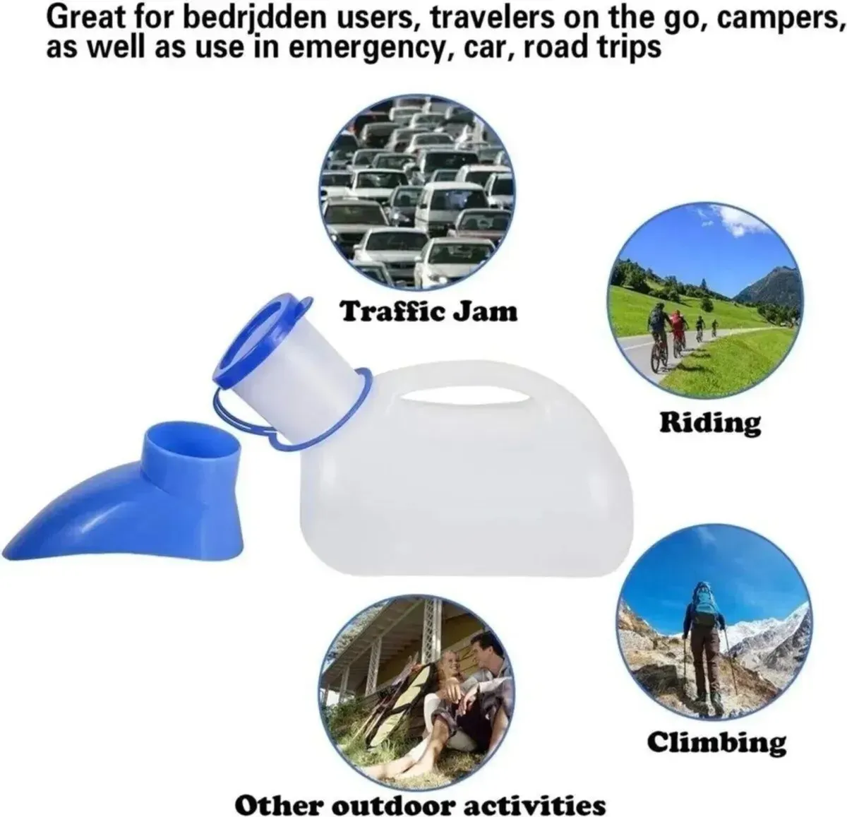 Urinal Portable Male Bedside Toilet Bottle - Image 1