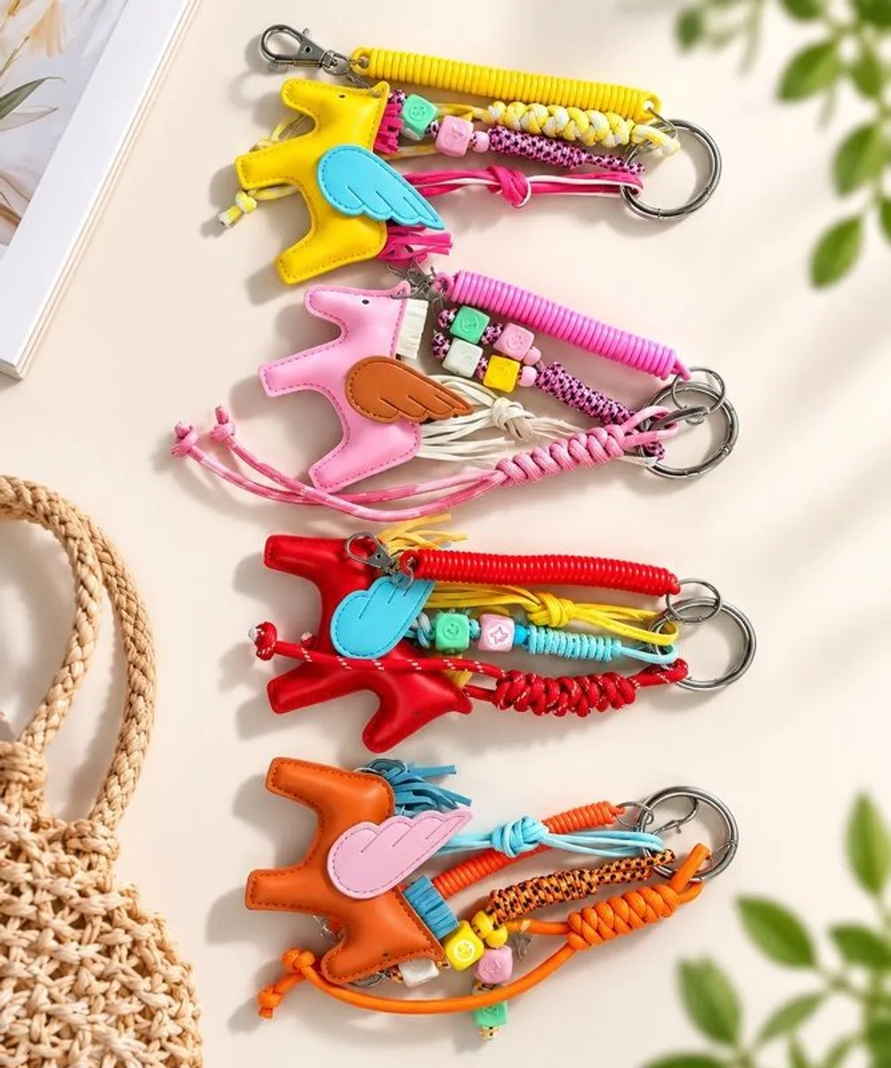 Handmade Pegasus Bag Charm & Keychain / Lucky Pegasus Collection - Image 1