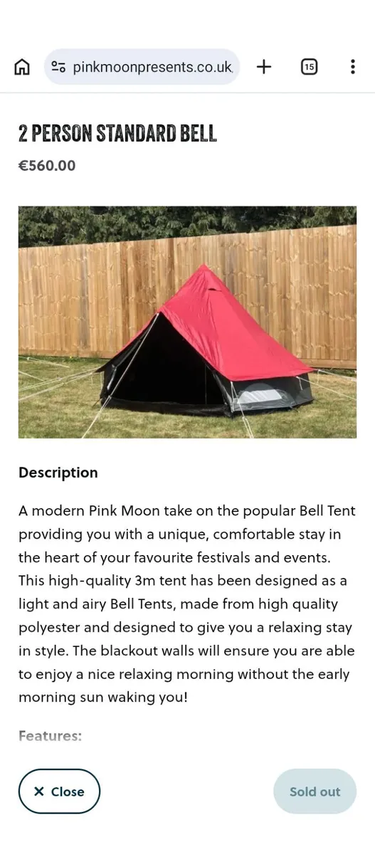 Festival Glamping Tent