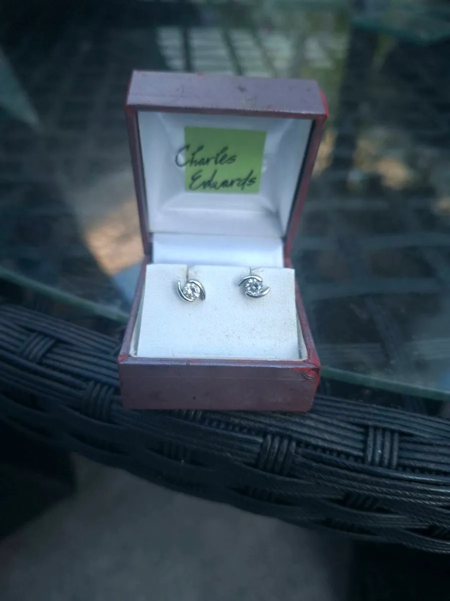 Vintage Charles Edwards Sterling Silver Earrings - Image 4