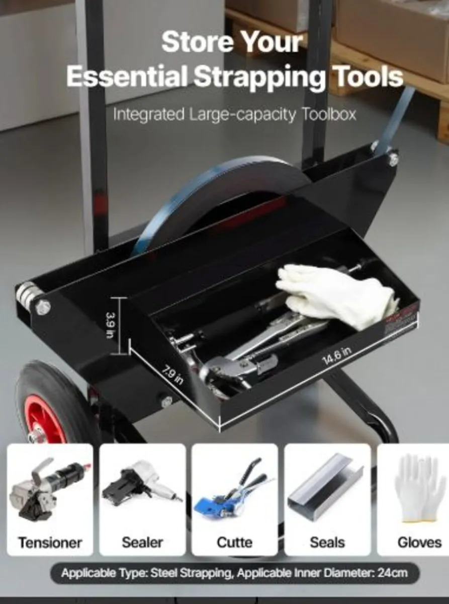 Banding Strapping Cart, Fit for Steel Strapping - Image 3
