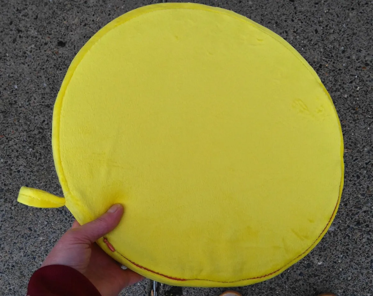 Round Flat Lemon Cushion (brand New). - Image 2