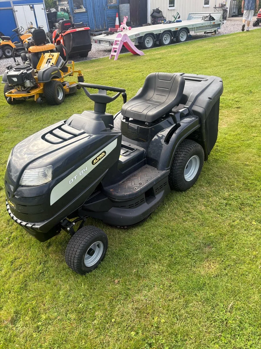 Alpina ride on mower - Image 1