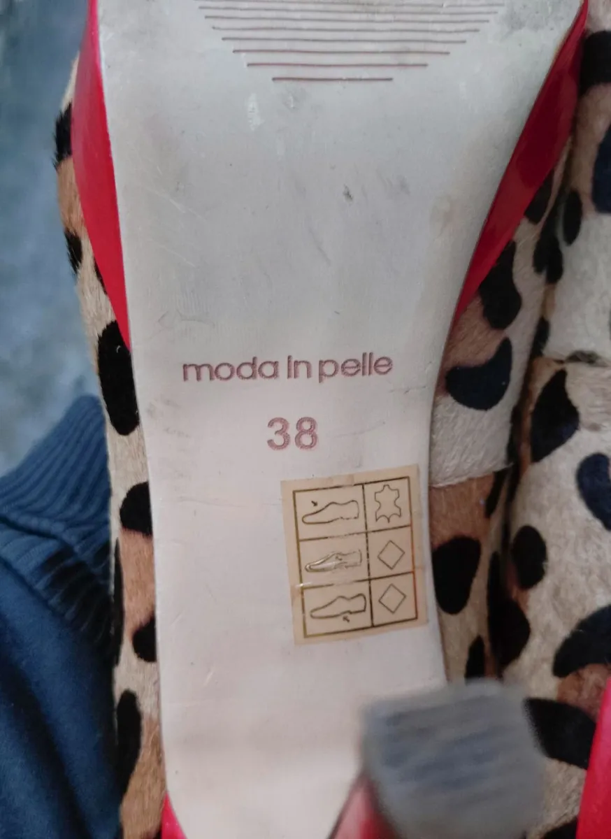 Ladies Moda In Pelle High Heel Shoes (used). - Image 3