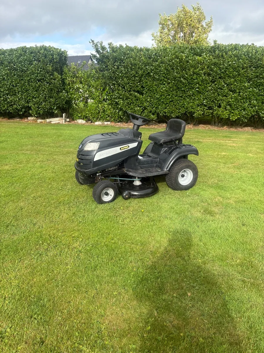 Alpina ride on mower - Image 1