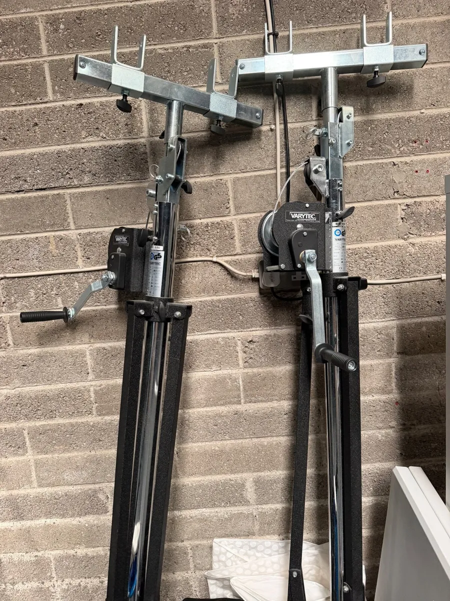 2x Varytec Wind Up 85 kg TÜV Wind-Up Stand - Image 2