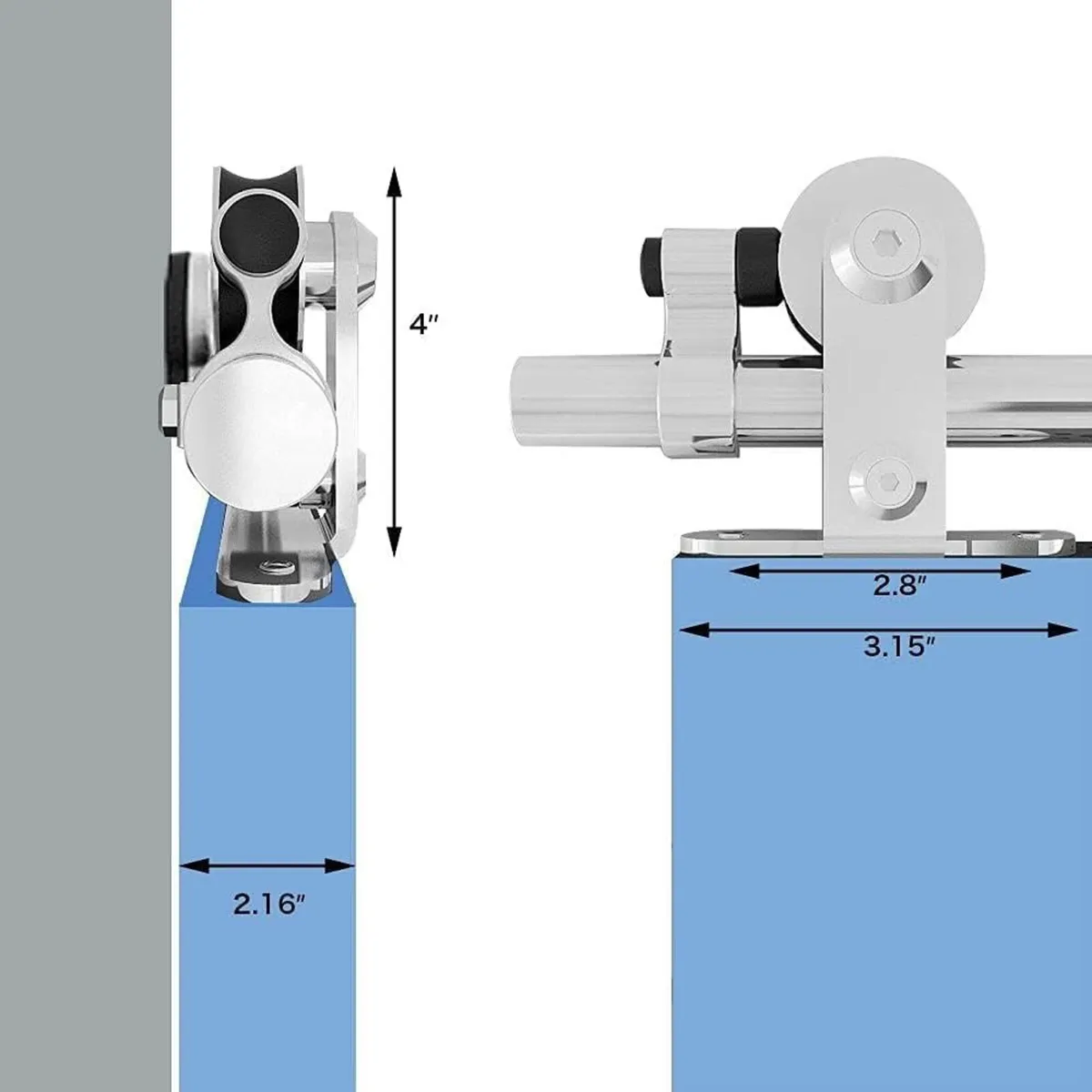 Barn Door Hardware Kit 6.6FT Single Door - Image 1