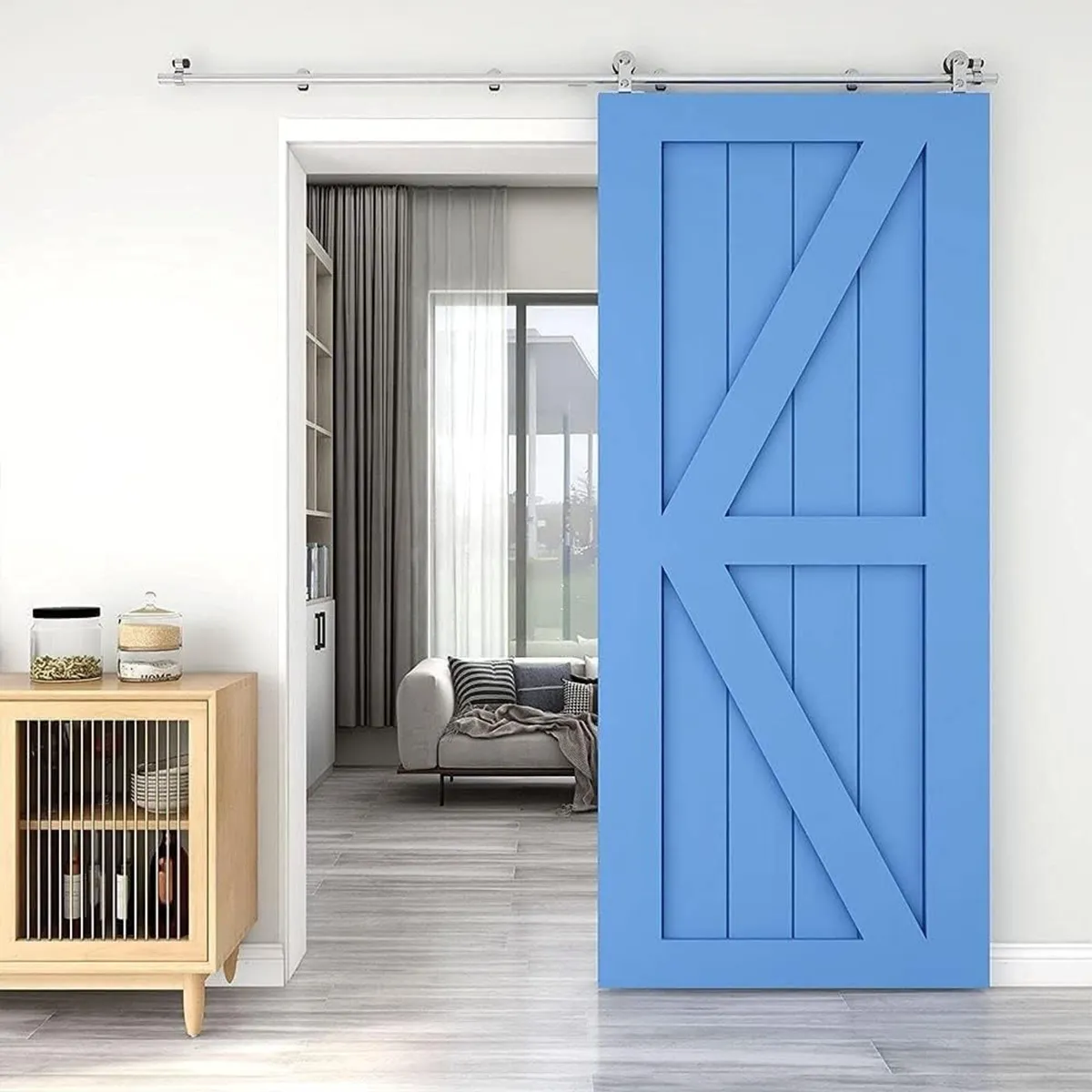 Barn Door Hardware Kit 6.6FT Single Door - Image 3