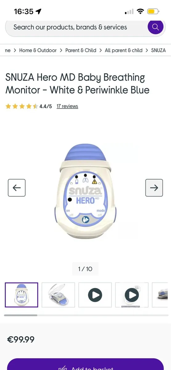 SNUZA hero breathing monitor - Image 1
