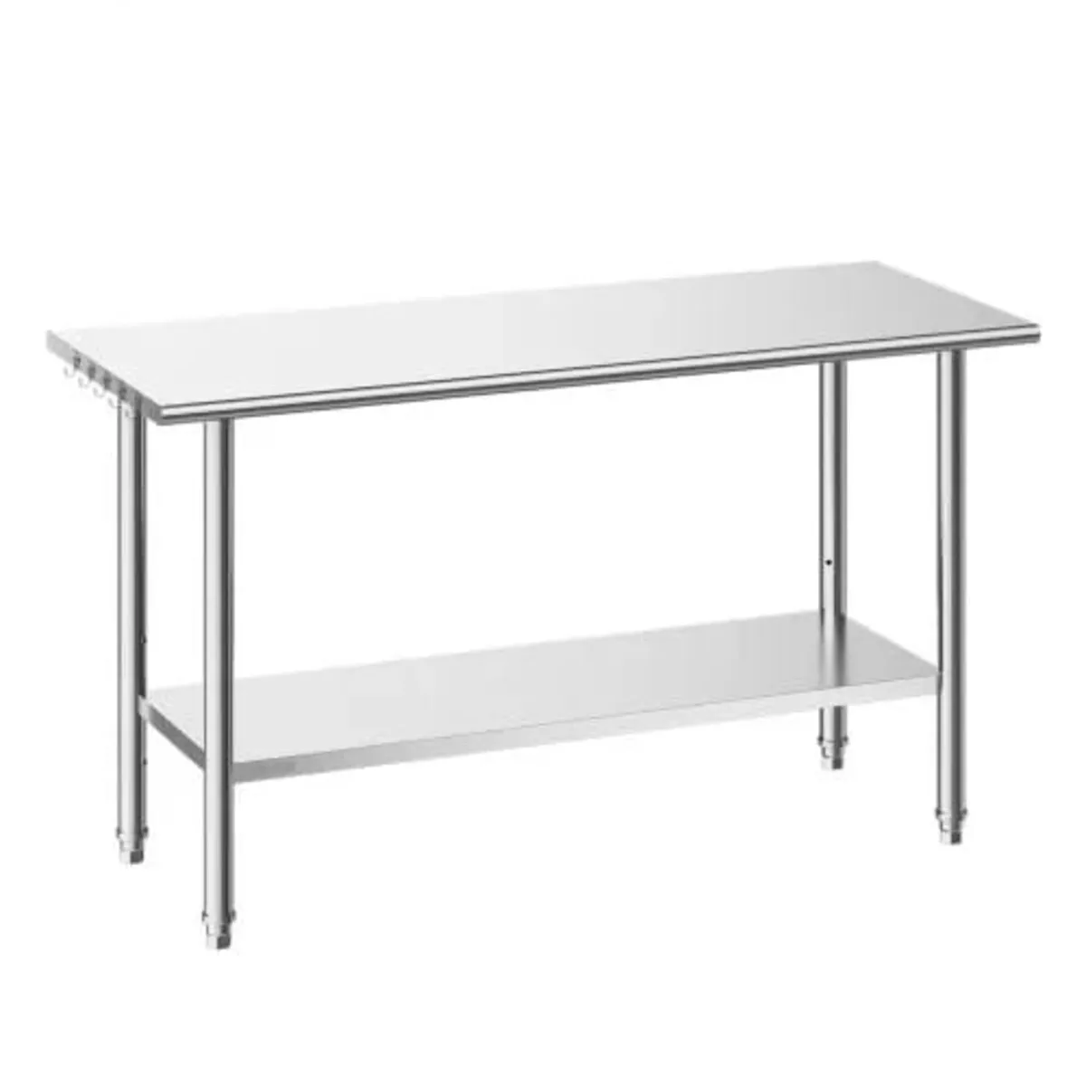 Stainless Steel Work Table, 61x152 cm Food Prep Ta - Image 1