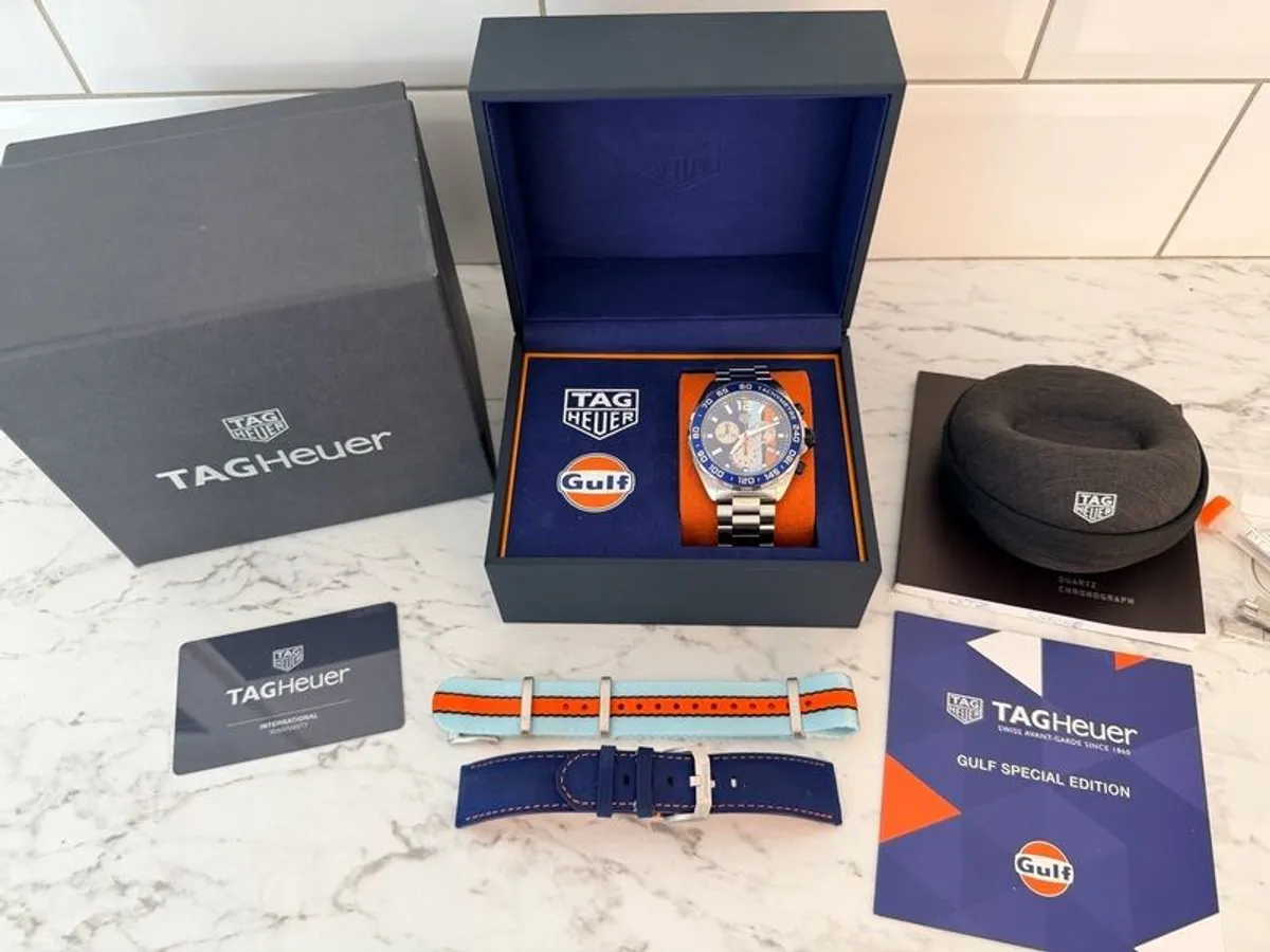 Tag Heuer F1 Chronograph Limited Edition Gulf - Image 2