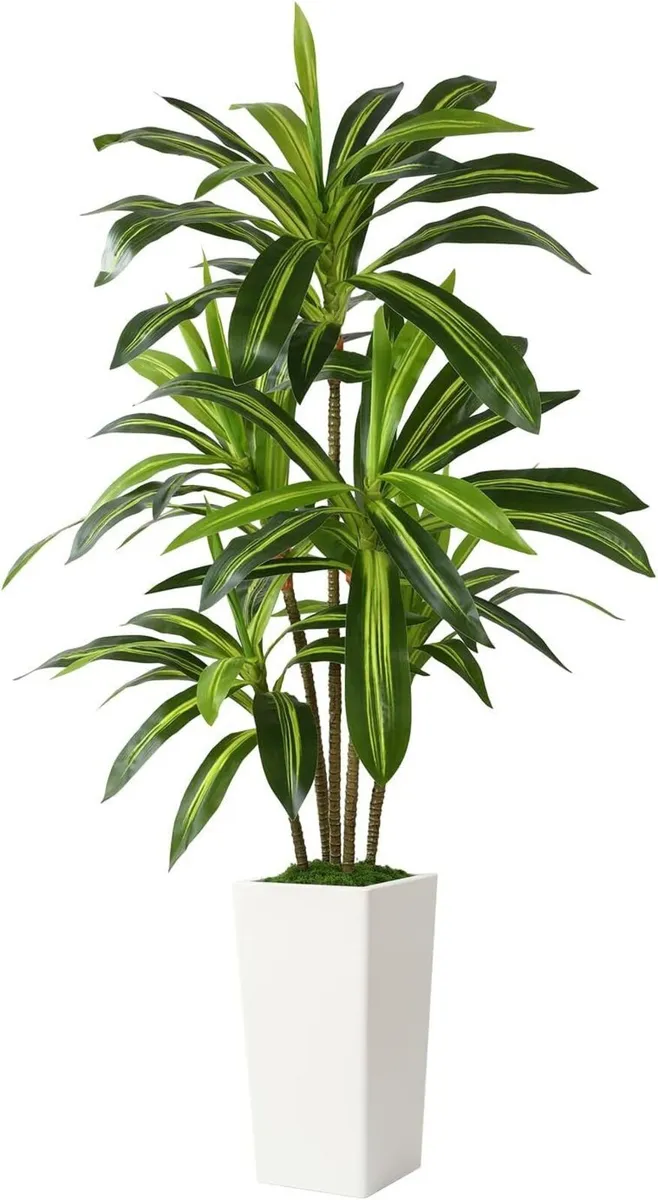 5FT Artificial Dracaena Tree with Pot Lifelike - Image 1